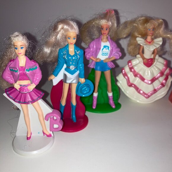 90s Vintage Barbie McDonalds Happy Meal Mini Dolls Mattel Collectible Toys Lot - Picture 3 of 14